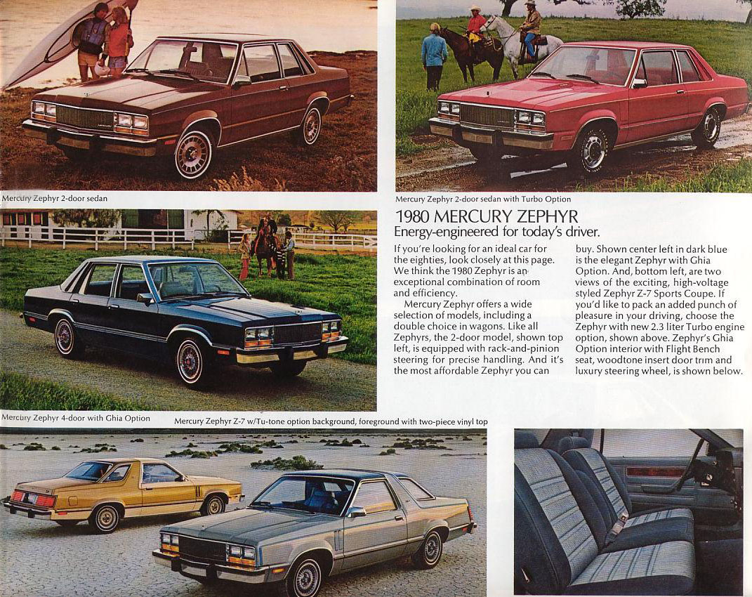 1980 Mercury Lincoln Brochure Page 9